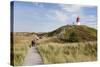 Nature Path, Lighthouse Norddorf, Amrum-Markus Lange-Stretched Canvas