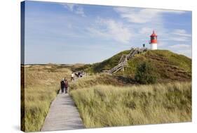 Nature Path, Lighthouse Norddorf, Amrum-Markus Lange-Stretched Canvas