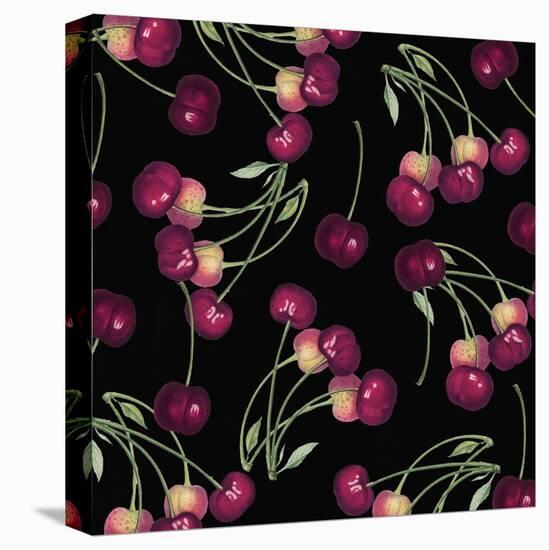 Nature’s Bounty - Cherries-Mindy Sommers-Stretched Canvas