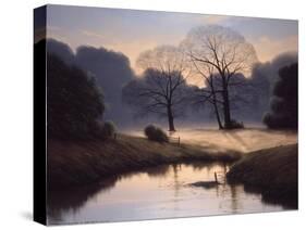 Nature's Early Morning Mist-Michael John Hill-Stretched Canvas