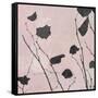 Nature Silhouette on Blush I-Danielle Carson-Framed Stretched Canvas