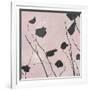 Nature Silhouette on Blush I-Danielle Carson-Framed Art Print