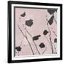 Nature Silhouette on Blush I-Danielle Carson-Framed Art Print