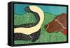 Nature Walk Bad Dog Choc-Stephen Huneck-Framed Stretched Canvas