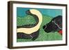 Nature Walk Bad Dog-Stephen Huneck-Framed Giclee Print