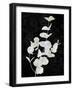 Nature White on Black I-Danielle Carson-Framed Art Print