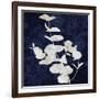 Nature White on Blue I-Danielle Carson-Framed Art Print