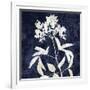 Nature White on Blue V-Danielle Carson-Framed Art Print