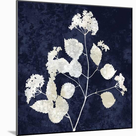 Nature White on Blue VI-Danielle Carson-Mounted Art Print
