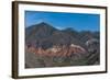 Nature works its magic with stone, famous for its palette of colors, Jujuy province, Argentina-Alex Treadway-Framed Photographic Print