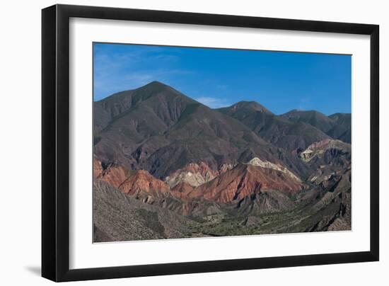 Nature works its magic with stone, famous for its palette of colors, Jujuy province, Argentina-Alex Treadway-Framed Photographic Print