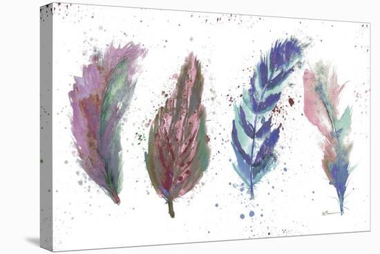 Natures Feathers-Victoria Brown-Stretched Canvas