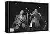 Natwest Jazz Band, Ronnie Scotts, Soho, London, 1987-Brian O'Connor-Framed Stretched Canvas