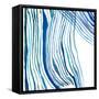 NauBlueWave    water, ripples, nautical-Robbin Rawlings-Framed Stretched Canvas