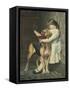 Naughty Boy!-Charles Burton Barber-Framed Stretched Canvas