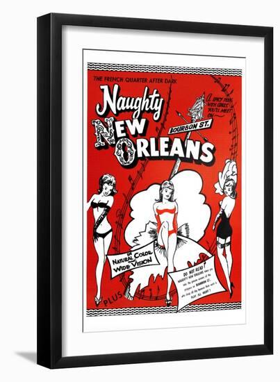 Naughty New Orleans-null-Framed Art Print