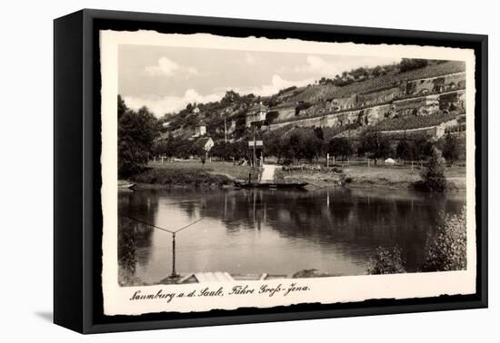 Naumburg Saale, Fähre Großjena Mit Umgebung-null-Framed Stretched Canvas