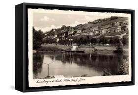 Naumburg Saale, Fähre Großjena Mit Umgebung-null-Framed Stretched Canvas