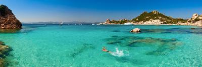 Panoramic View of Cala Corsara Cove at Maddalena Archipelago in Sardinia-naumoid-Photographic Print