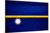 Nauru Flag Design with Wood Patterning - Flags of the World Series-Philippe Hugonnard-Stretched Canvas