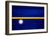 Nauru Flag Design with Wood Patterning - Flags of the World Series-Philippe Hugonnard-Framed Premium Giclee Print