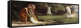Nausicaa and her Maidens playing at Ball-Edward John Poynter-Framed Stretched Canvas