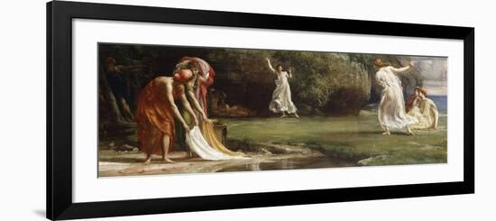 Nausicaa and her Maidens playing at Ball-Edward John Poynter-Framed Premium Giclee Print
