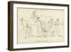 Nausicaa Throwing the Ball-John Flaxman-Framed Giclee Print