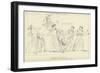 Nausicaa Throwing the Ball-John Flaxman-Framed Giclee Print