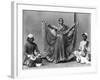 Nautch Girl Dancing with Musicians Photograph - Calcutta, India-Lantern Press-Framed Art Print