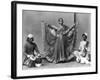 Nautch Girl Dancing with Musicians Photograph - Calcutta, India-Lantern Press-Framed Art Print