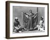 Nautch Girl Dancing with Musicians Photograph - Calcutta, India-Lantern Press-Framed Art Print