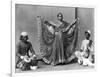 Nautch Girl Dancing with Musicians Photograph - Calcutta, India-Lantern Press-Framed Art Print