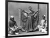 Nautch Girl Dancing with Musicians Photograph - Calcutta, India-Lantern Press-Framed Art Print