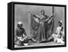 Nautch Girl Dancing with Musicians Photograph - Calcutta, India-Lantern Press-Framed Stretched Canvas