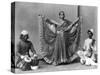 Nautch Girl Dancing with Musicians Photograph - Calcutta, India-Lantern Press-Stretched Canvas