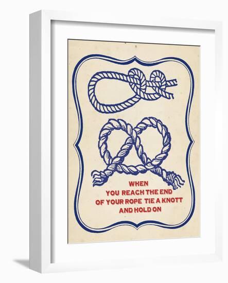 Nautical Advice 4-Z Studio-Framed Art Print