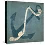 Nautical Anchor Blue-Ryan Fowler-Stretched Canvas