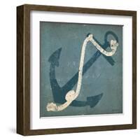 Nautical Anchor Blue-Ryan Fowler-Framed Art Print