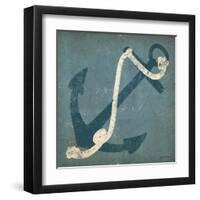 Nautical Anchor Blue-Ryan Fowler-Framed Art Print