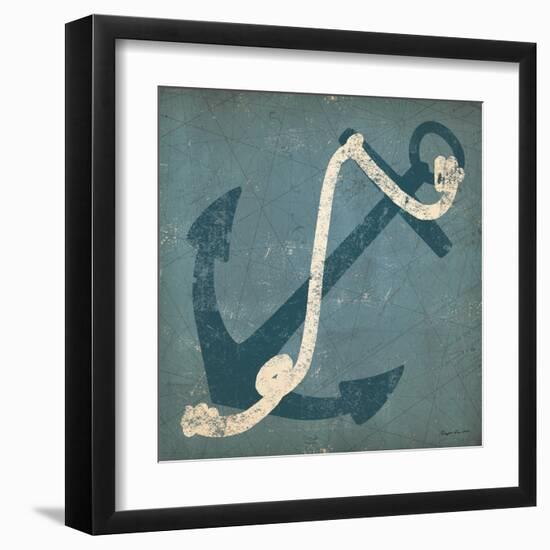 Nautical Anchor Blue-Ryan Fowler-Framed Art Print