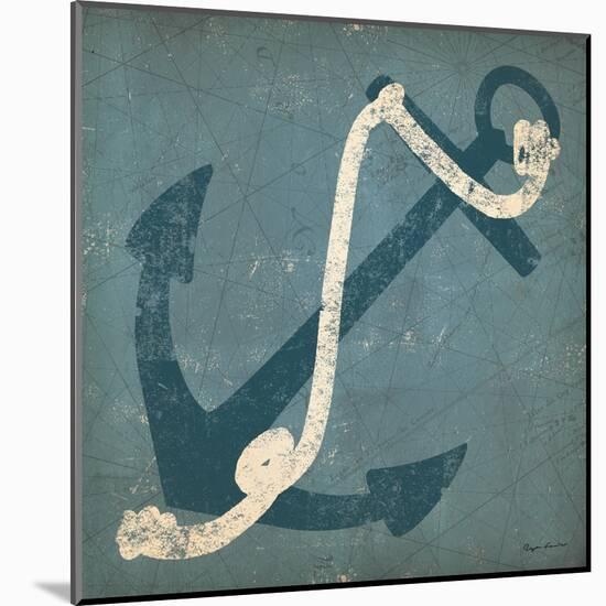 Nautical Anchor Blue-Ryan Fowler-Mounted Art Print