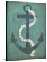 Nautical Anchor Vertical Blue-Ryan Fowler-Stretched Canvas