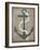 Nautical Anchor Vertical Gray-Ryan Fowler-Framed Art Print