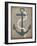 Nautical Anchor Vertical Gray-Ryan Fowler-Framed Art Print