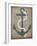 Nautical Anchor Vertical Gray-Ryan Fowler-Framed Art Print