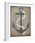 Nautical Anchor Vertical Gray-Ryan Fowler-Framed Art Print