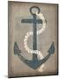 Nautical Anchor Vertical Gray-Ryan Fowler-Mounted Art Print