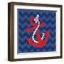 Nautical Anchor-N. Harbick-Framed Art Print