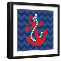 Nautical Anchor-N. Harbick-Framed Art Print